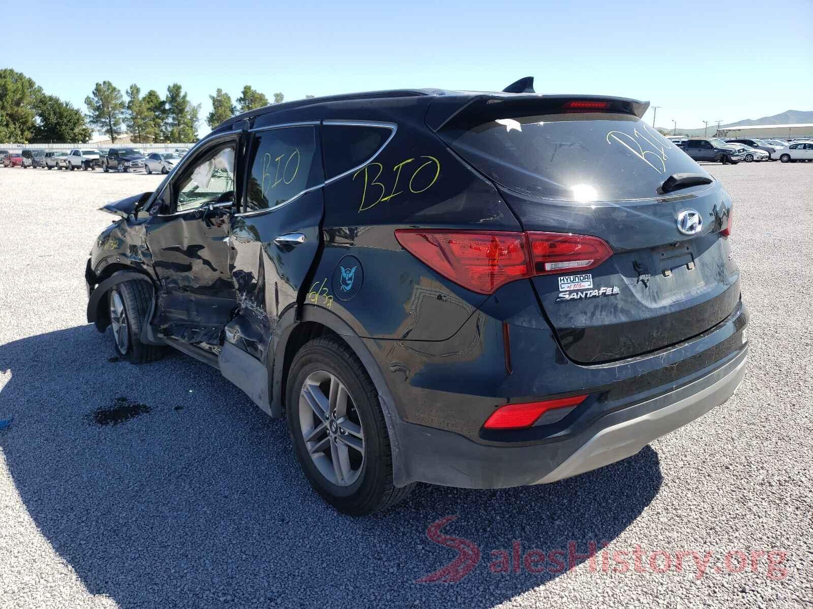 5NMZU3LB9HH043208 2017 HYUNDAI SANTA FE