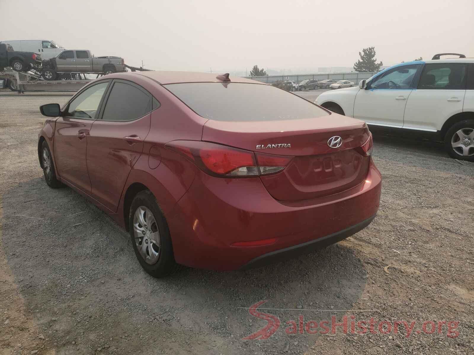 5NPDH4AE0GH709293 2016 HYUNDAI ELANTRA