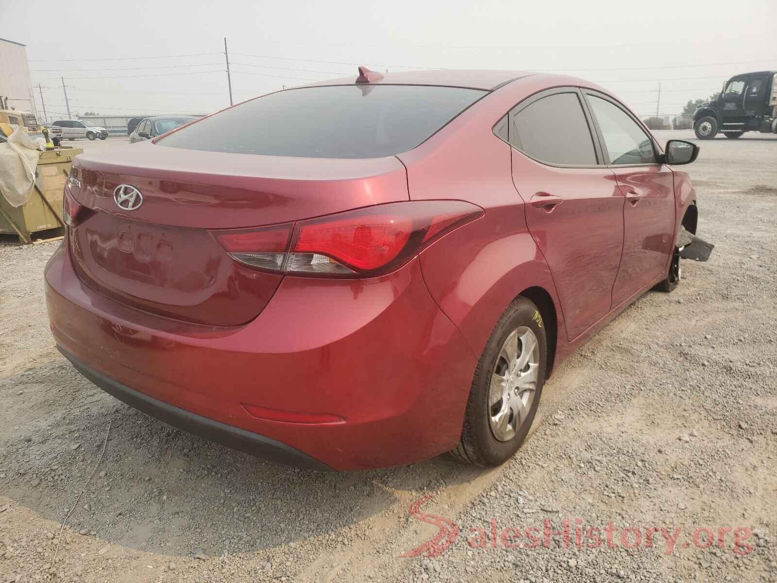 5NPDH4AE0GH709293 2016 HYUNDAI ELANTRA