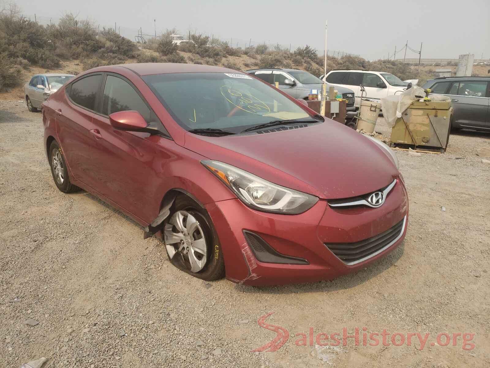 5NPDH4AE0GH709293 2016 HYUNDAI ELANTRA