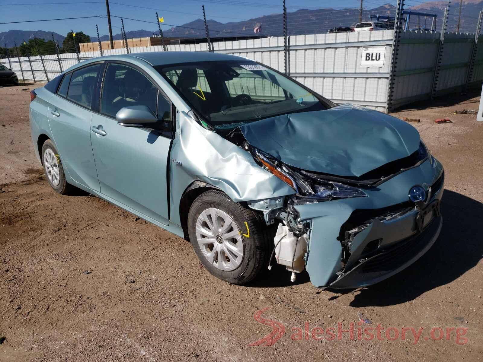 JTDKARFU4K3071207 2019 TOYOTA PRIUS