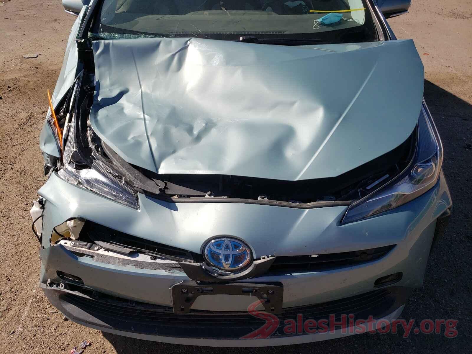 JTDKARFU4K3071207 2019 TOYOTA PRIUS