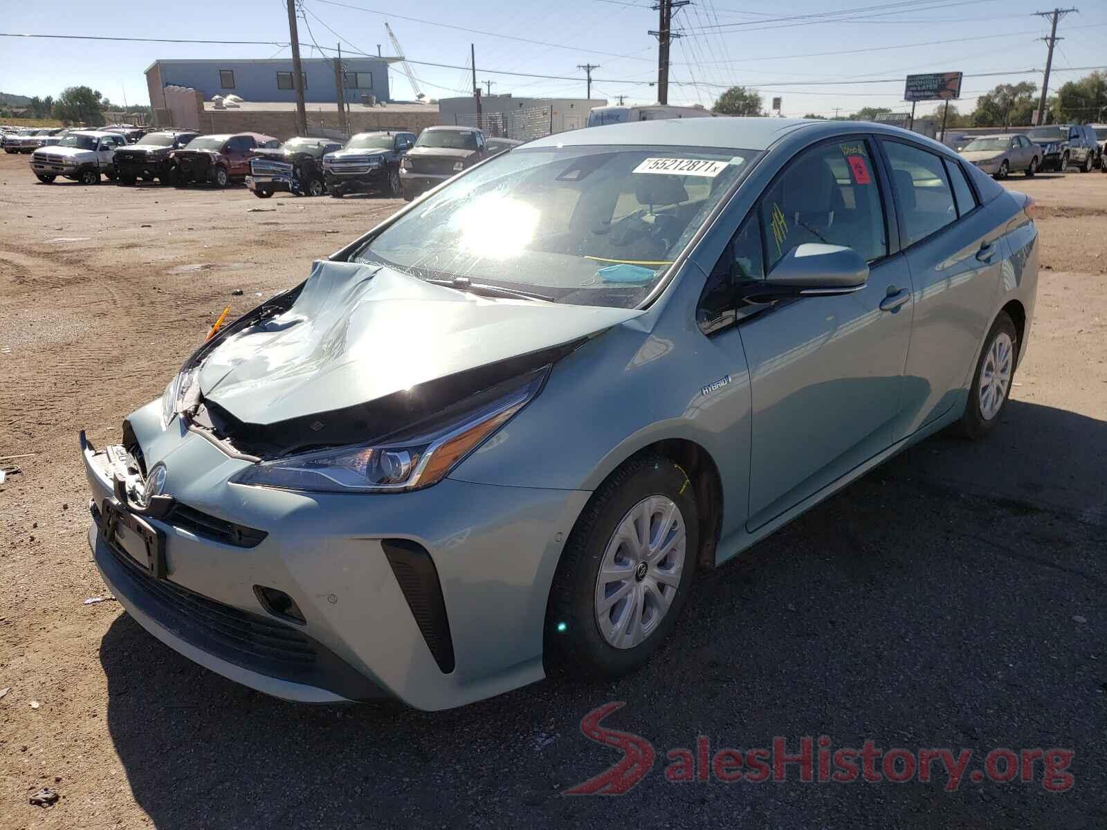 JTDKARFU4K3071207 2019 TOYOTA PRIUS