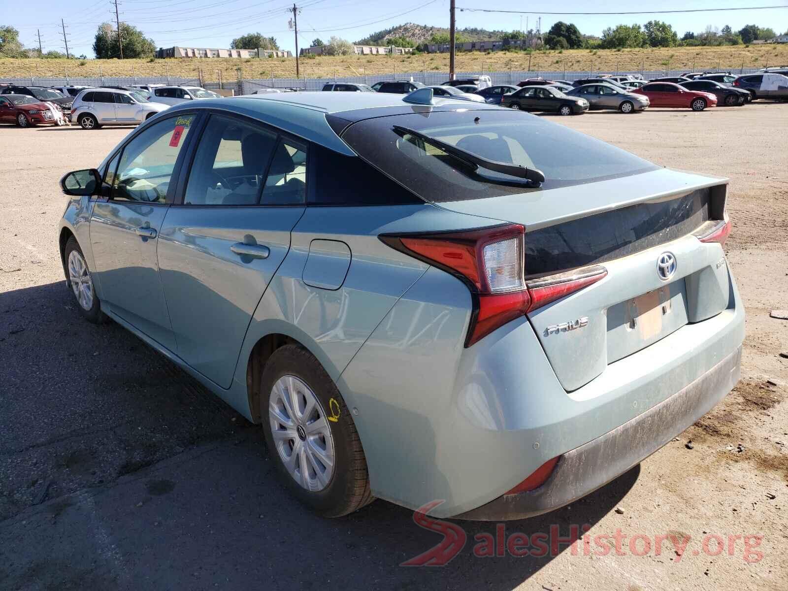 JTDKARFU4K3071207 2019 TOYOTA PRIUS