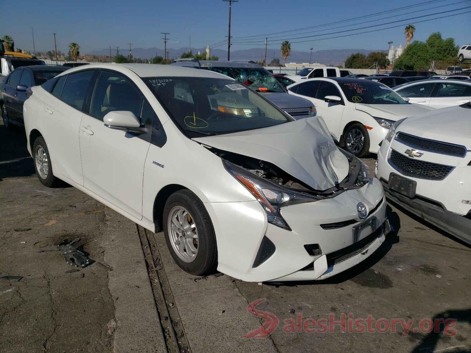 JTDKBRFU3G3015697 2016 TOYOTA PRIUS