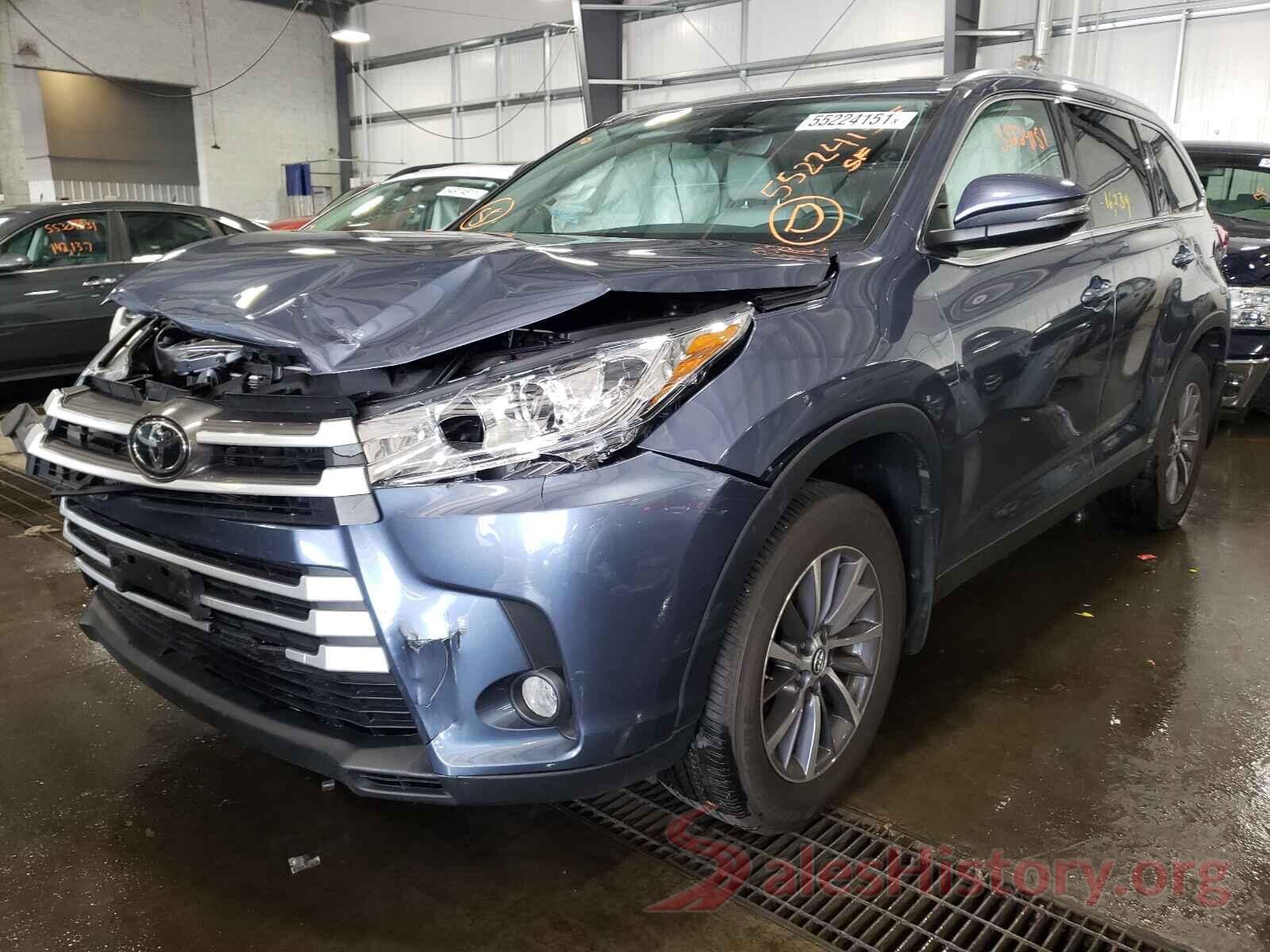 5TDJZRFHXKS702130 2019 TOYOTA HIGHLANDER