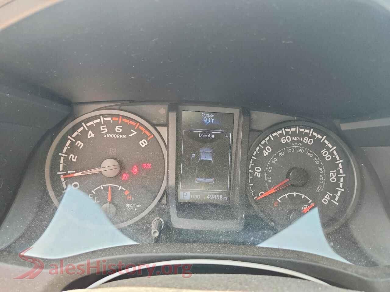 2020 TOYOTA TACOMA VIN 5TFRX5GN7LX173771, interior center console