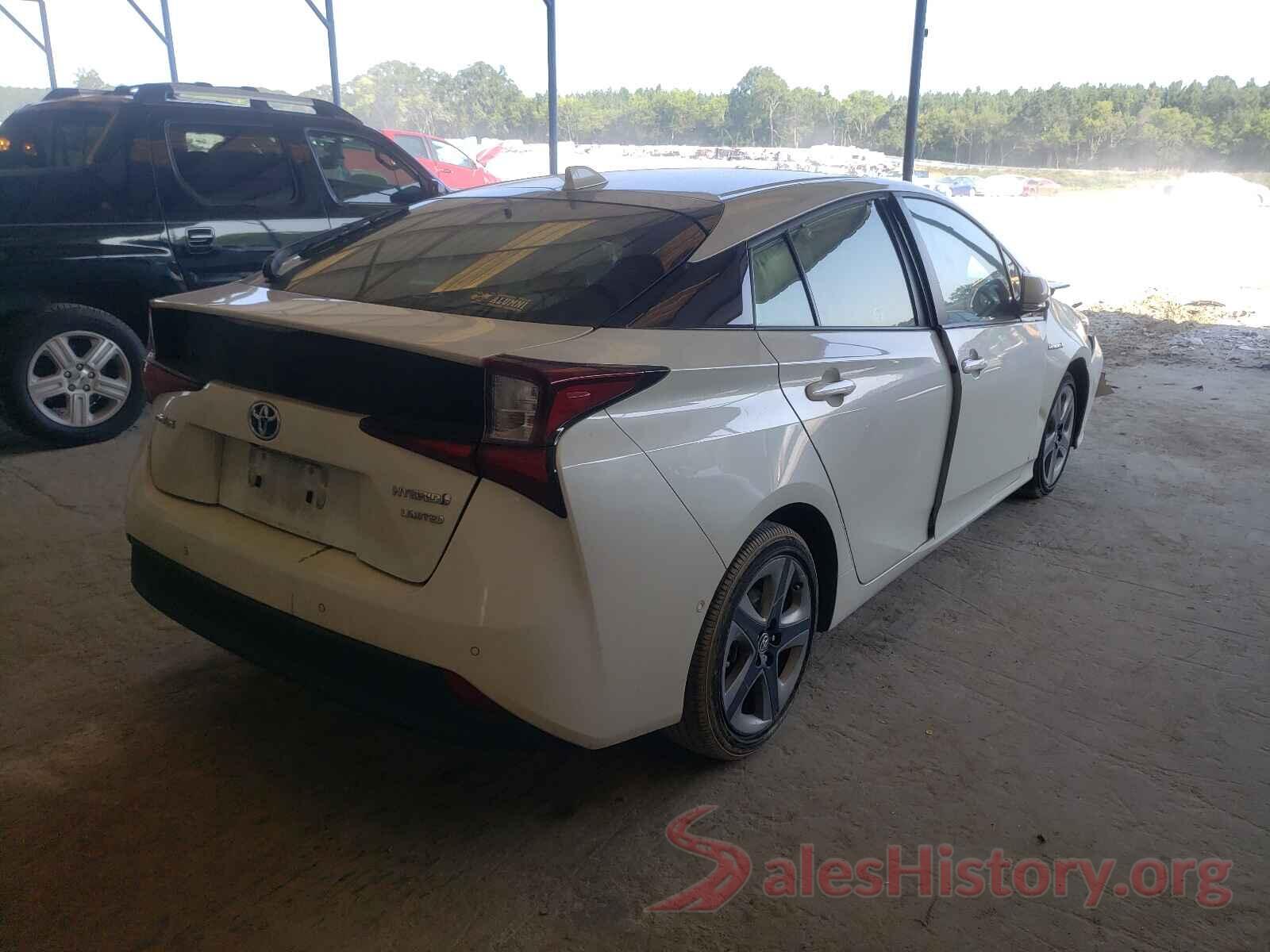 JTDKARFU3K3076155 2019 TOYOTA PRIUS