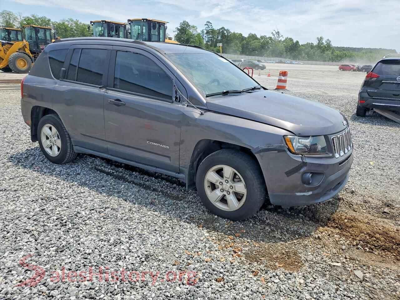 2017 JEEP COMPASS VIN 1C4NJCBAXHD166119, rear 3/4 view