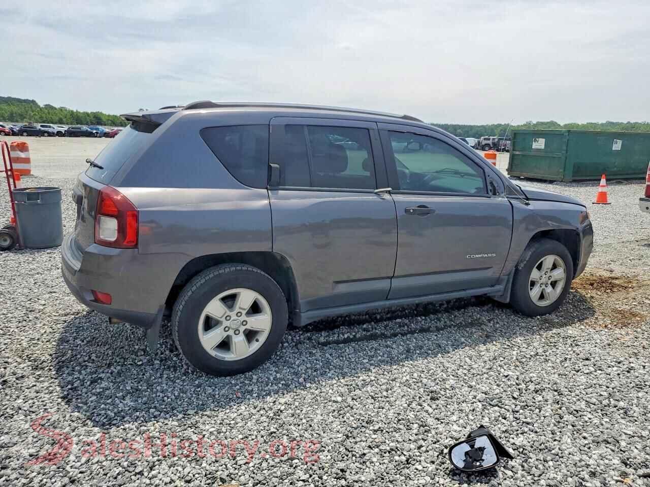 2017 JEEP COMPASS VIN 1C4NJCBAXHD166119, right side view
