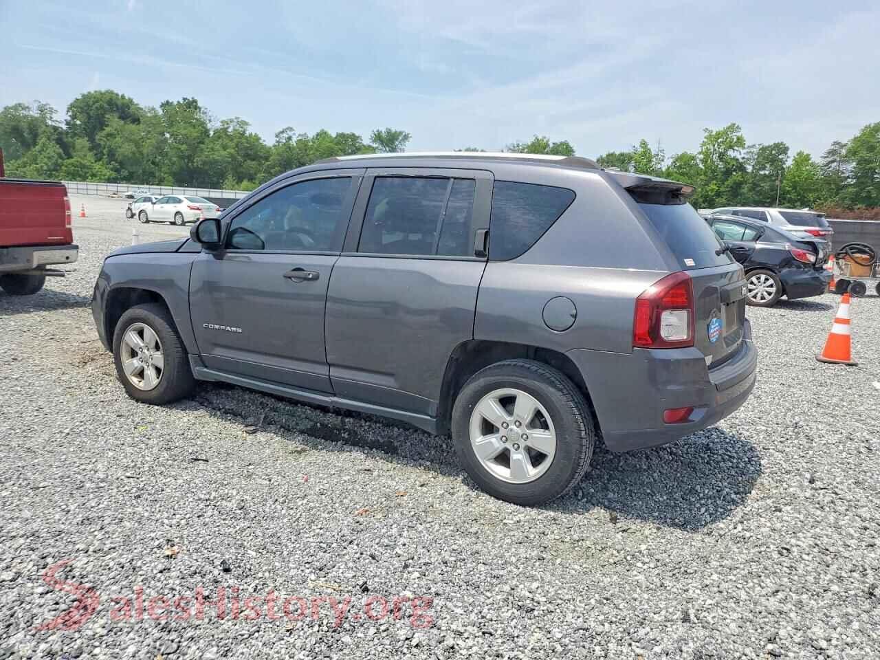 2017 JEEP COMPASS VIN 1C4NJCBAXHD166119, front view