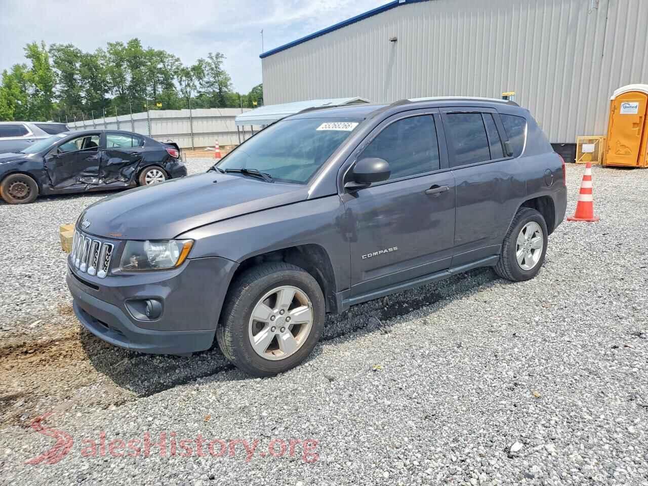 2017 JEEP COMPASS VIN 1C4NJCBAXHD166119, auction photo