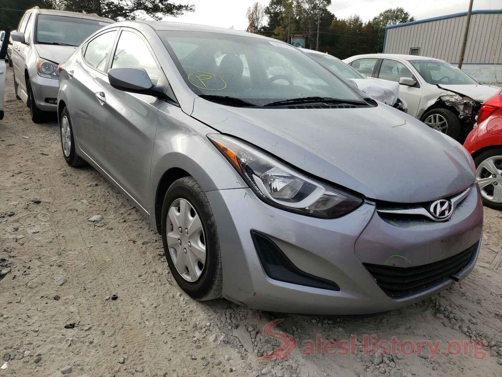 5NPDH4AE4GH710608 2016 HYUNDAI ELANTRA