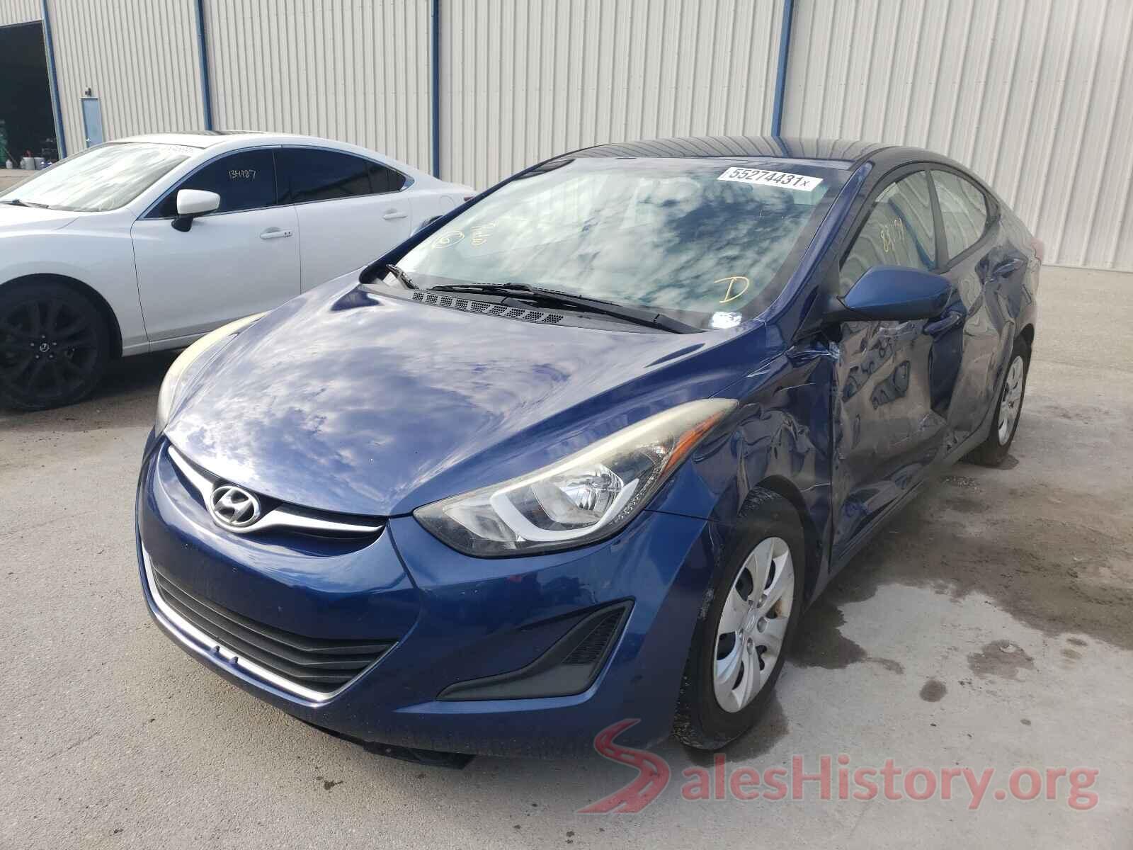 5NPDH4AE1GH737233 2016 HYUNDAI ELANTRA