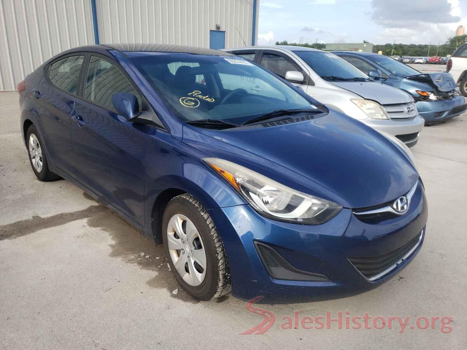 5NPDH4AE1GH737233 2016 HYUNDAI ELANTRA