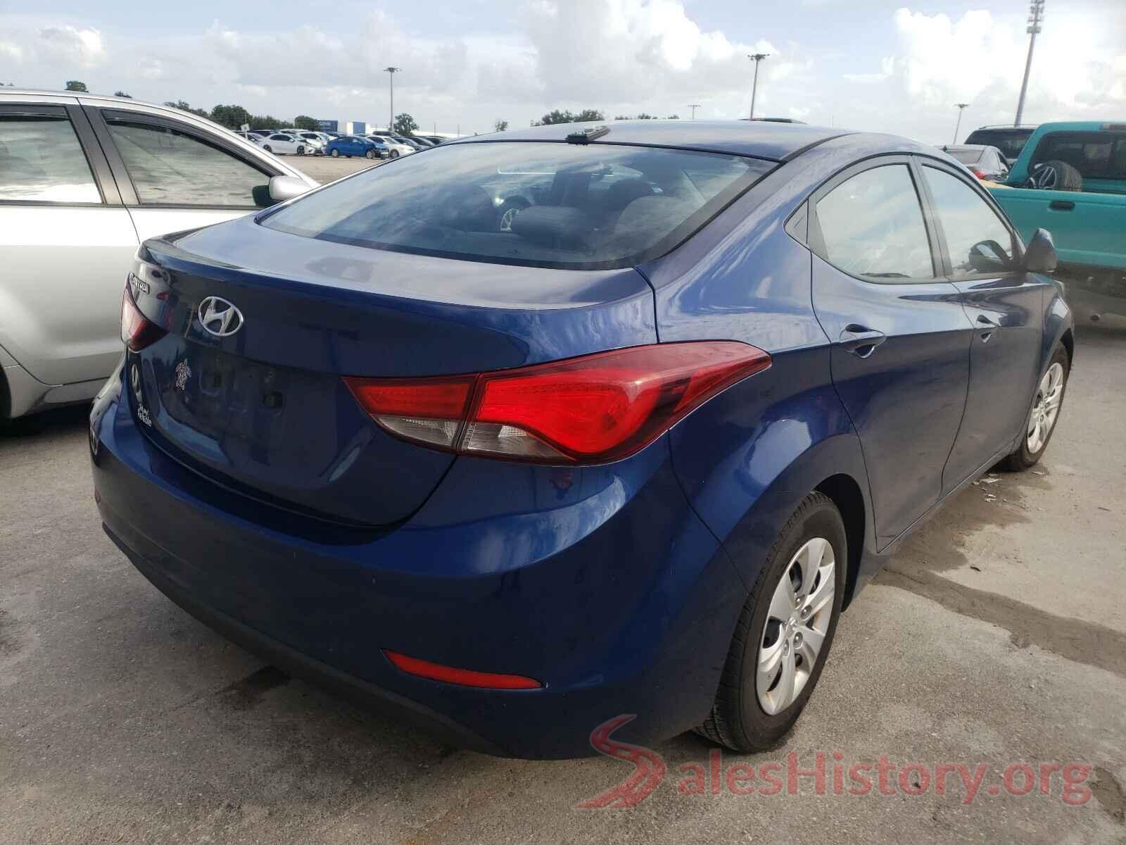 5NPDH4AE1GH737233 2016 HYUNDAI ELANTRA