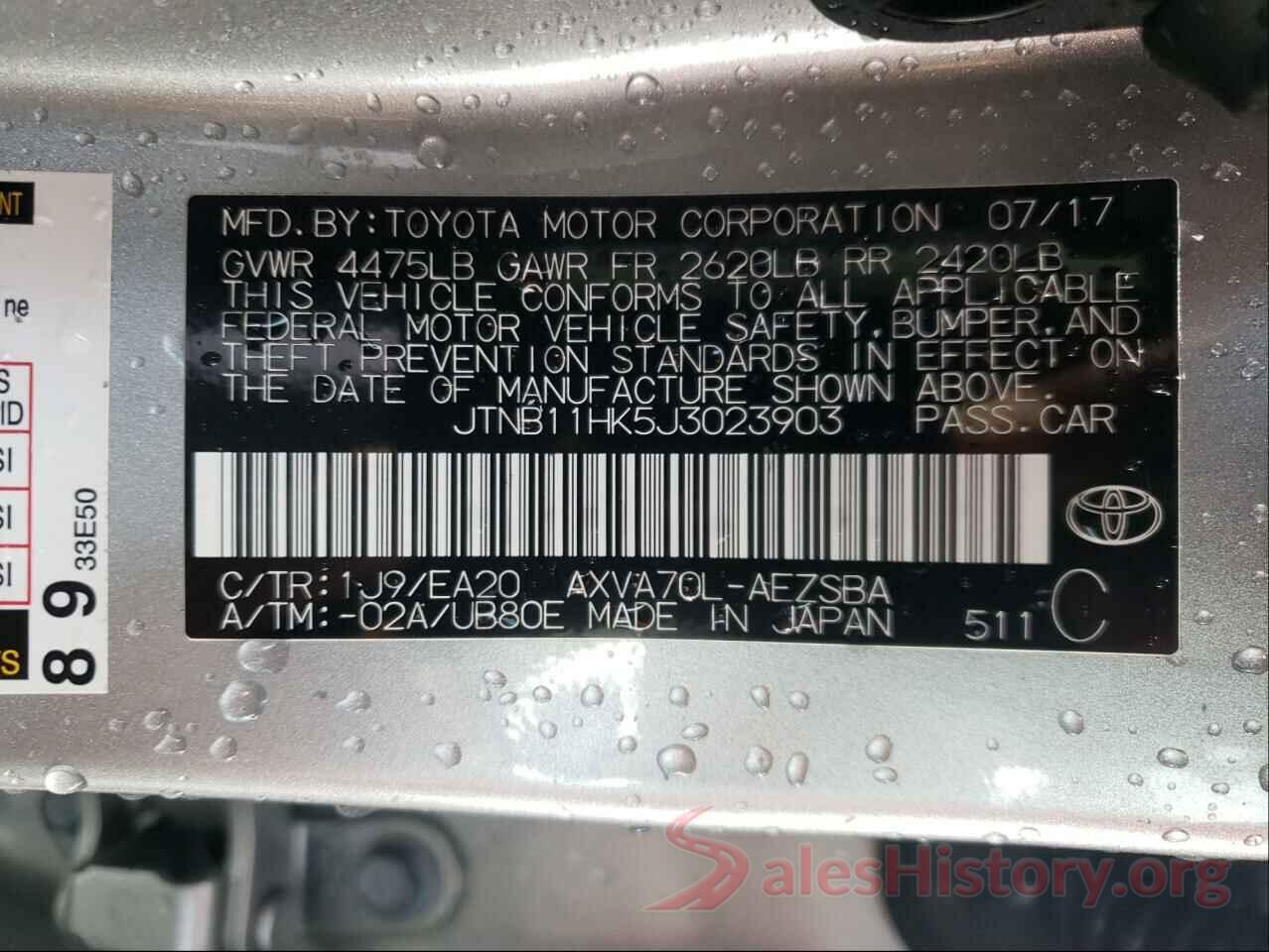 JTNB11HK5J3023903 2018 TOYOTA CAMRY