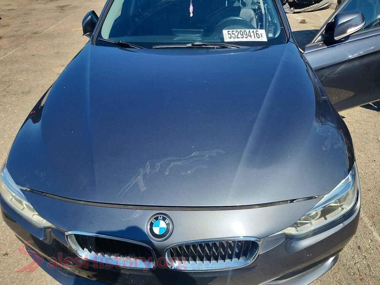 2018 BMW 3 SERIES VIN WBA8A3C59JA492268, VIN plate