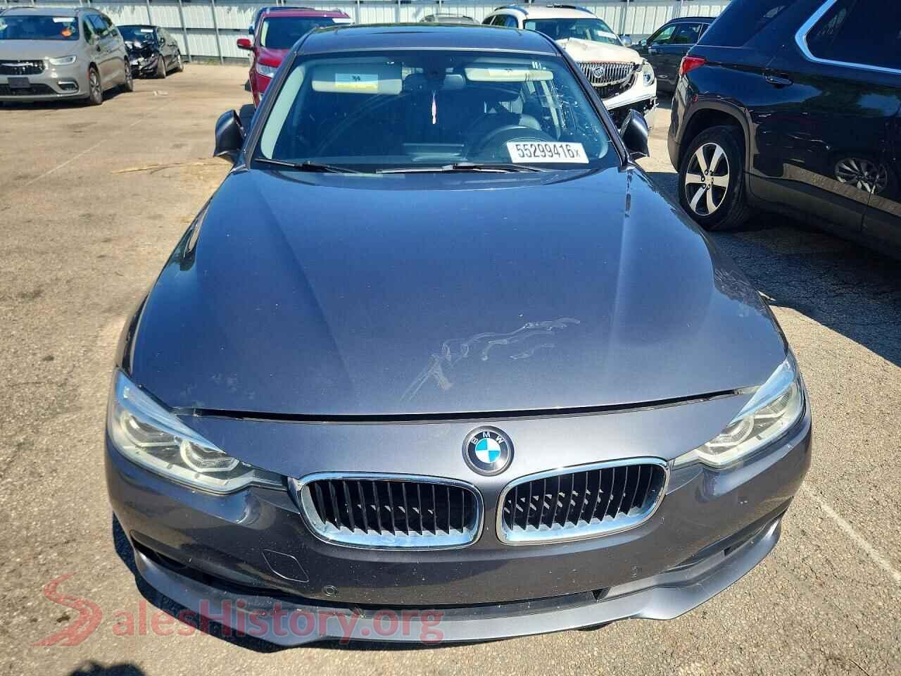 2018 BMW 3 SERIES VIN WBA8A3C59JA492268, rear view