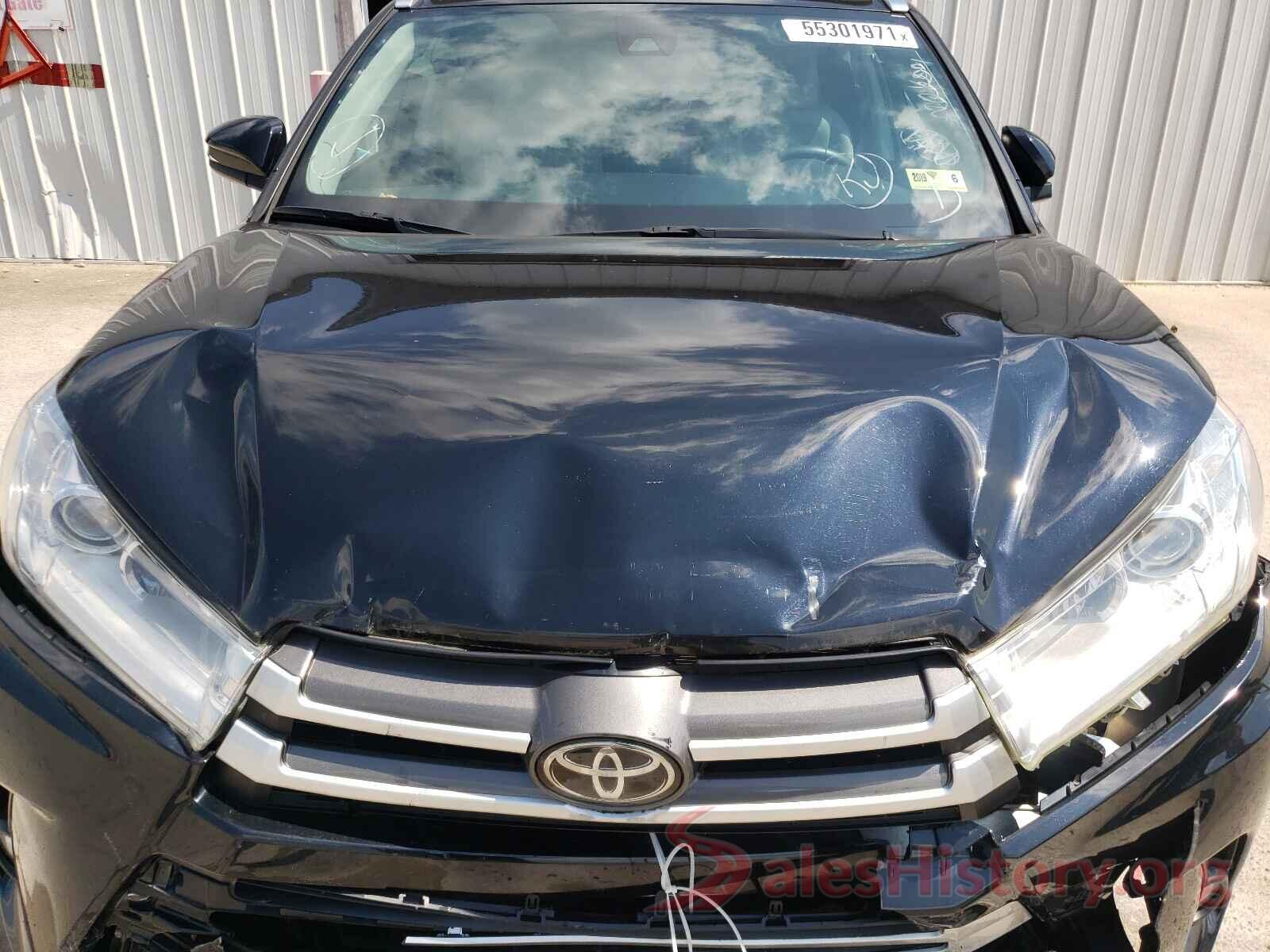 5TDJZRFH9JS552784 2018 TOYOTA HIGHLANDER