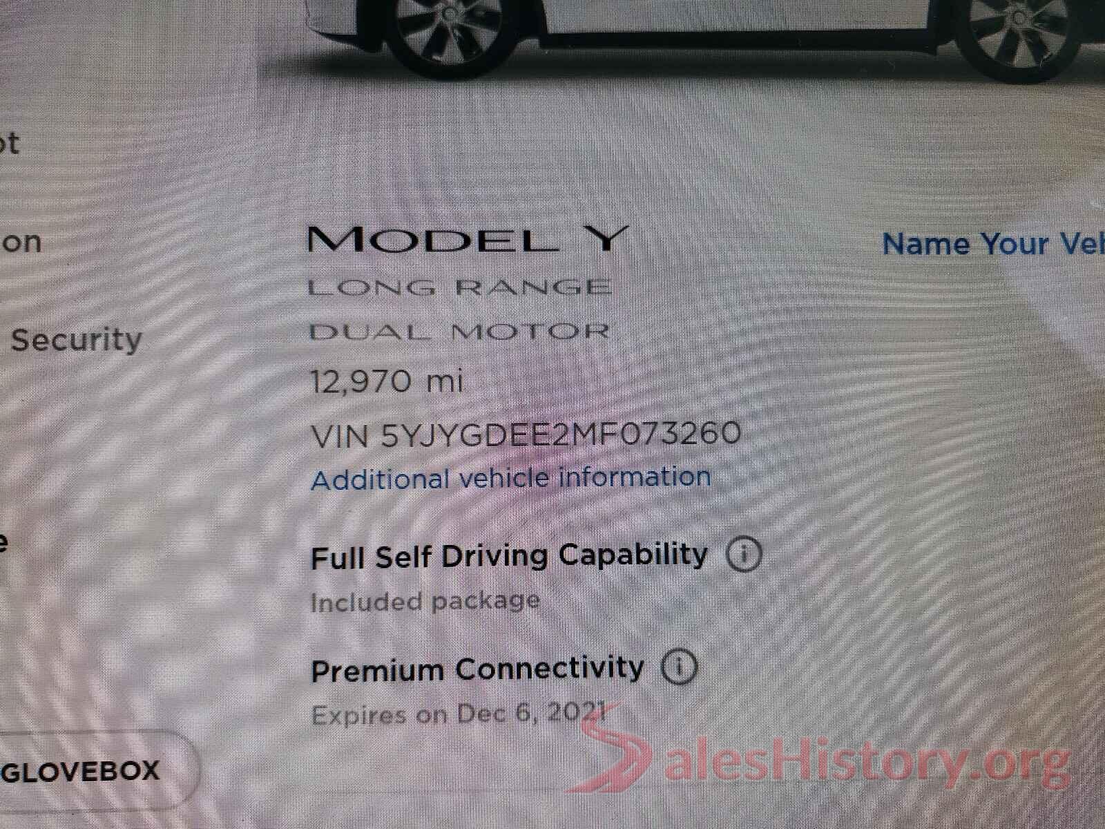 5YJYGDEE2MF073260 2021 TESLA MODEL Y