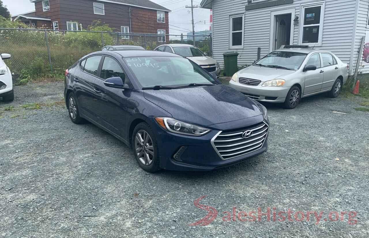 KMHD84LF9HU337185 2017 HYUNDAI ELANTRA