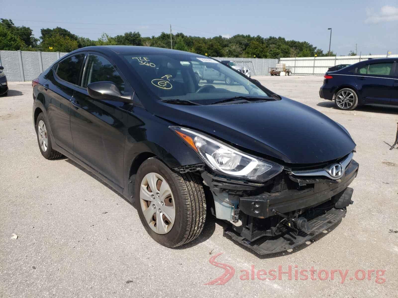 KMHDH4AE4GU638407 2016 HYUNDAI ELANTRA