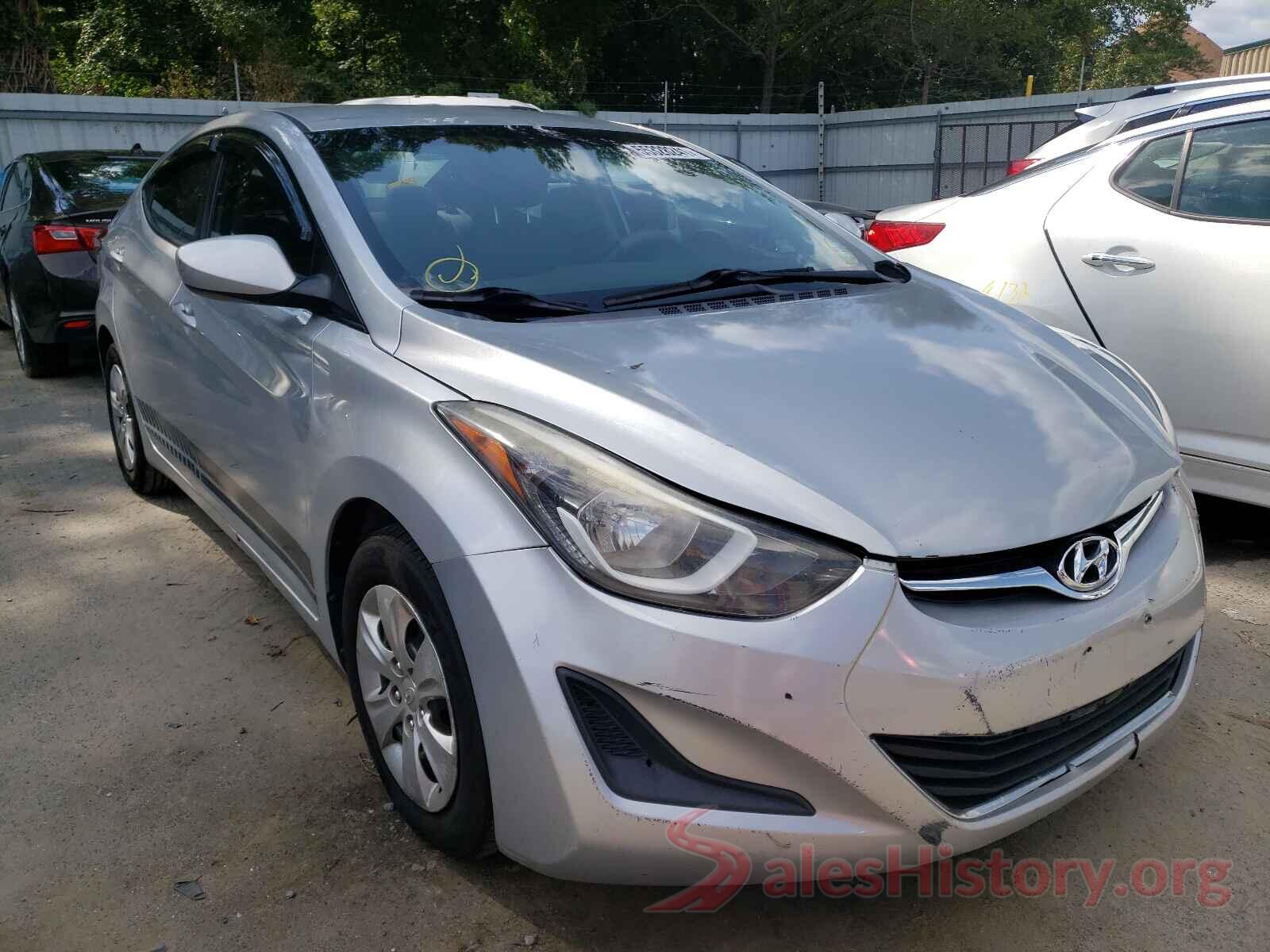 5NPDH4AEXGH684662 2016 HYUNDAI ELANTRA