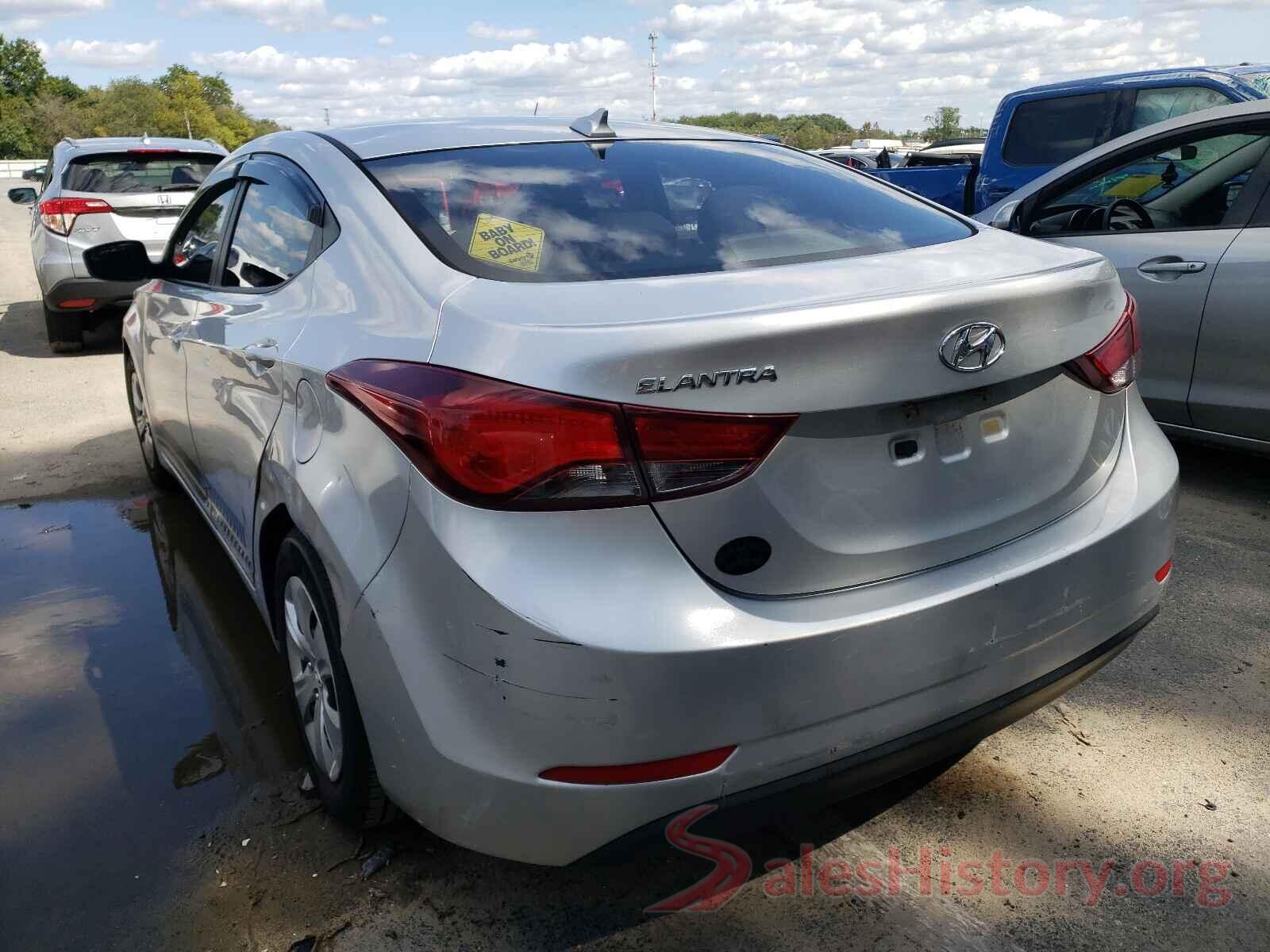 5NPDH4AEXGH684662 2016 HYUNDAI ELANTRA