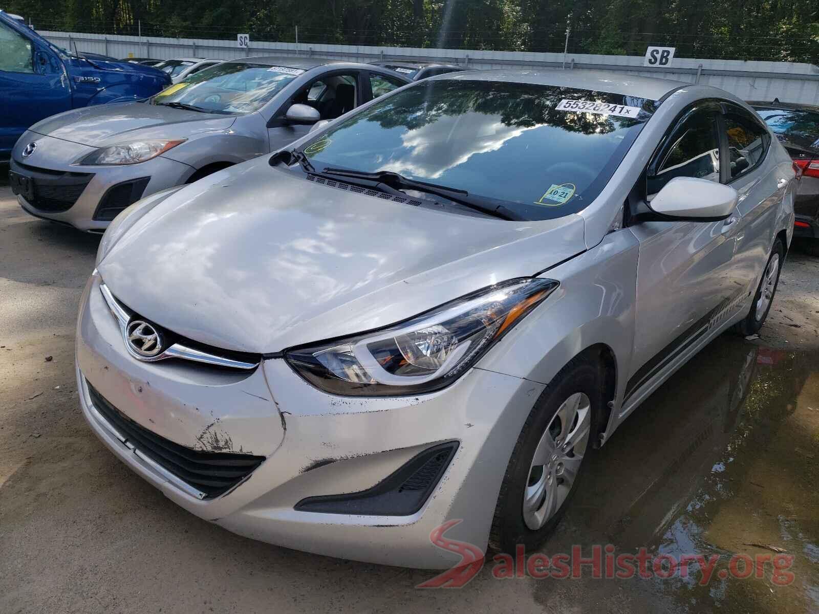 5NPDH4AEXGH684662 2016 HYUNDAI ELANTRA