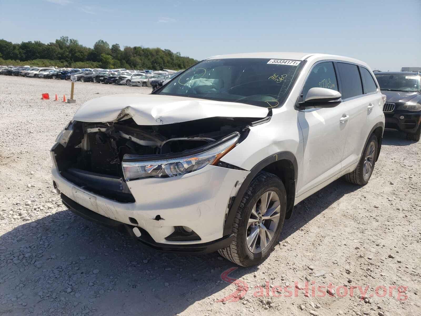 5TDBKRFH2GS351293 2016 TOYOTA HIGHLANDER