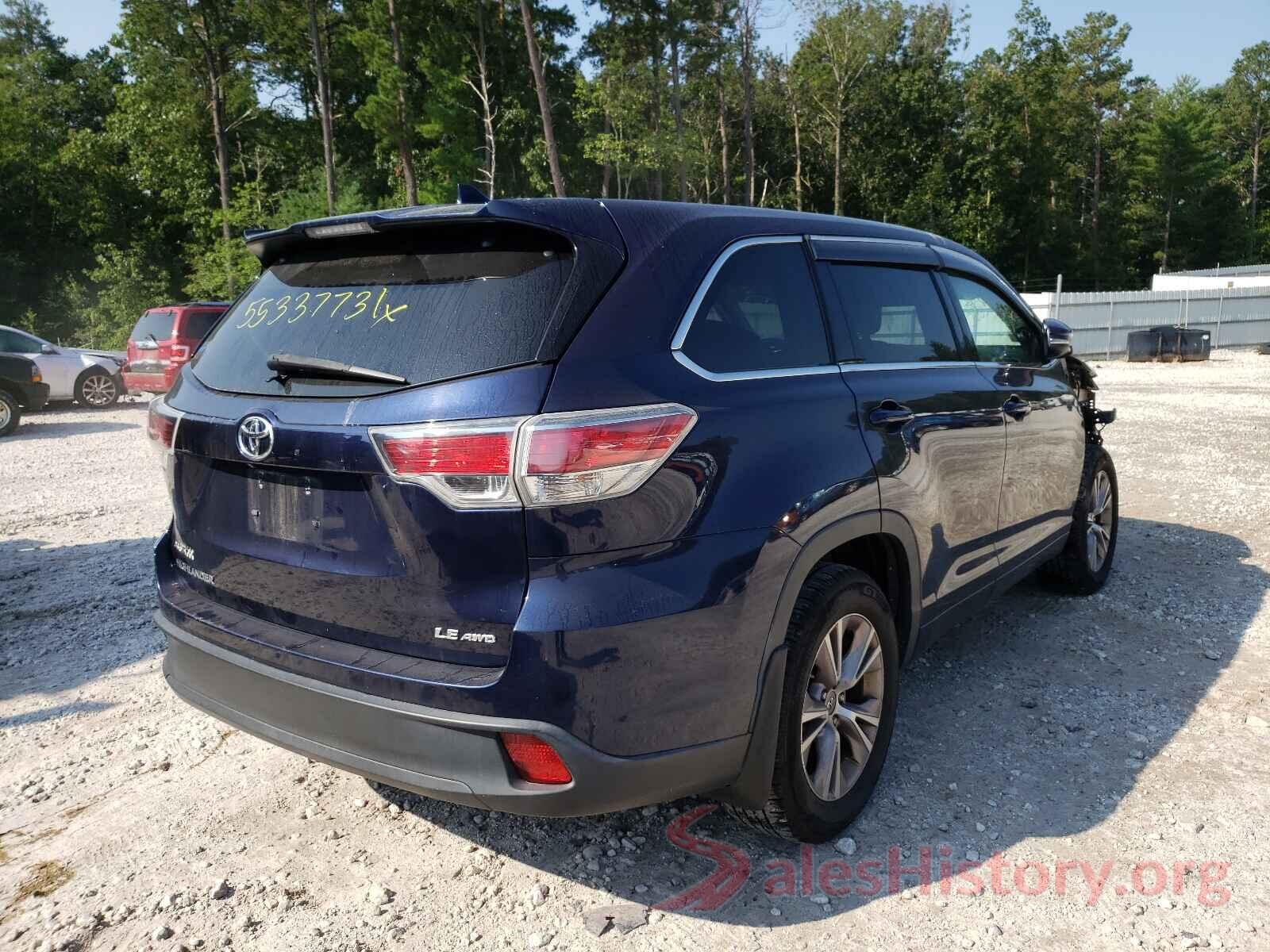 5TDBKRFH6FS077563 2015 TOYOTA HIGHLANDER