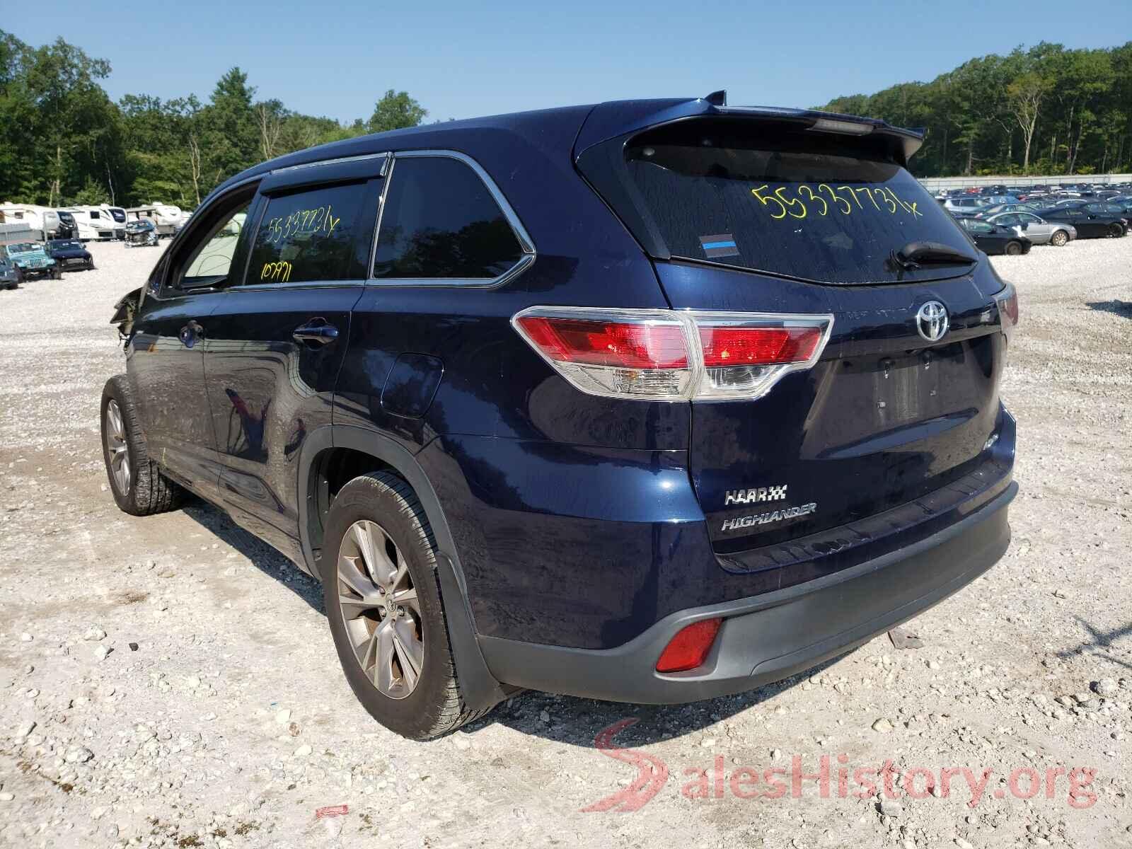 5TDBKRFH6FS077563 2015 TOYOTA HIGHLANDER