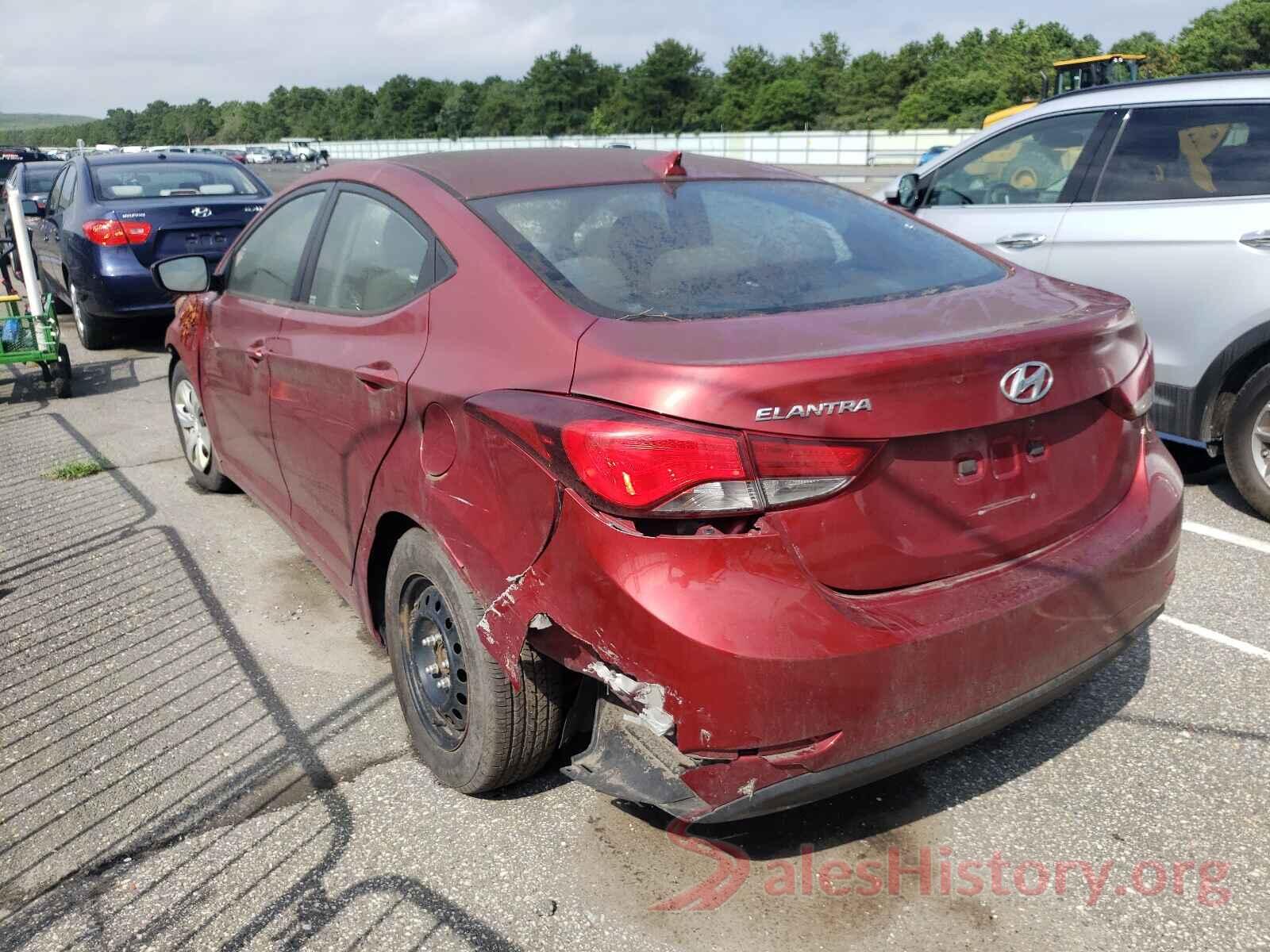 5NPDH4AE9GH674592 2016 HYUNDAI ELANTRA