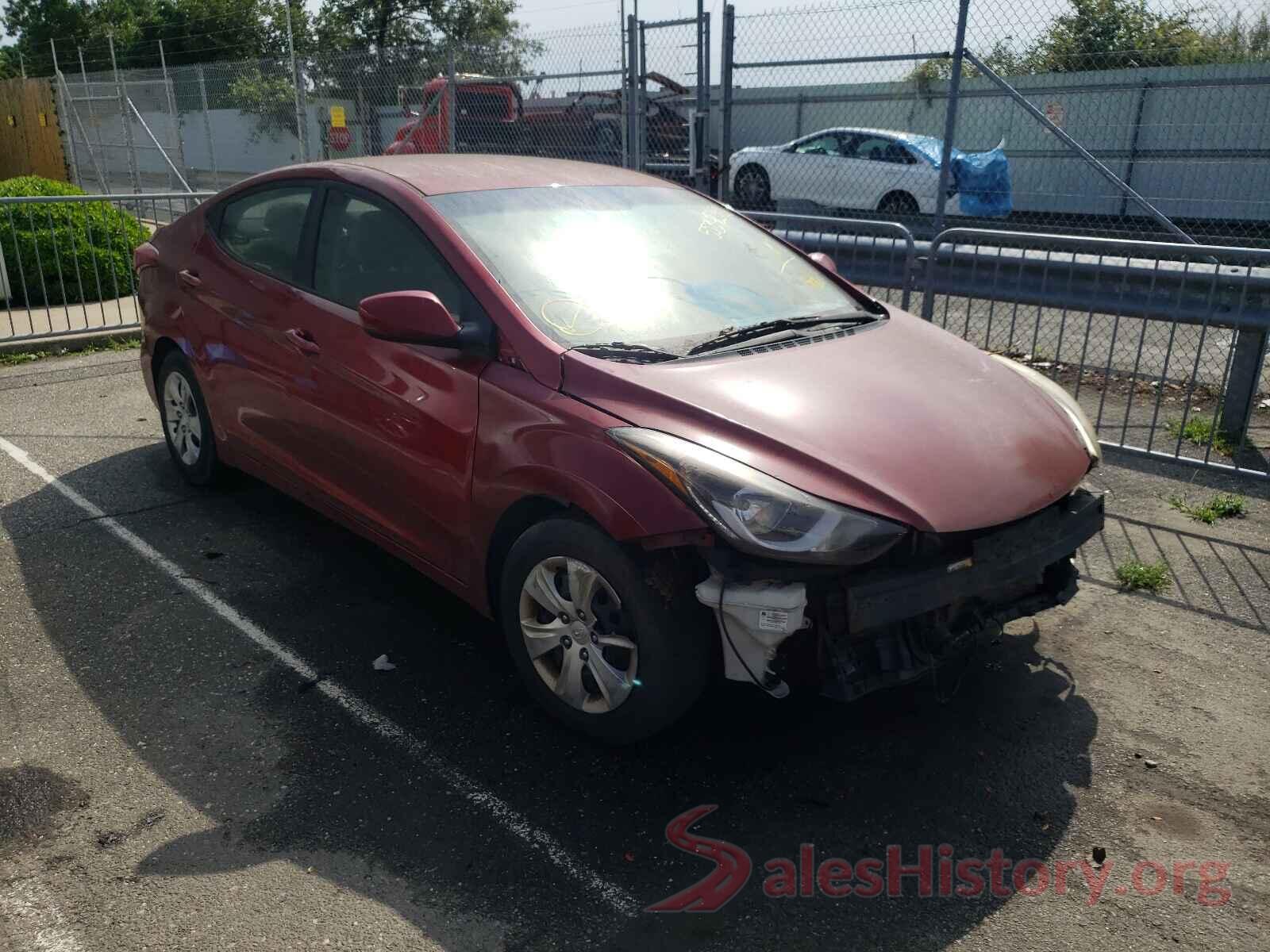 5NPDH4AE9GH674592 2016 HYUNDAI ELANTRA