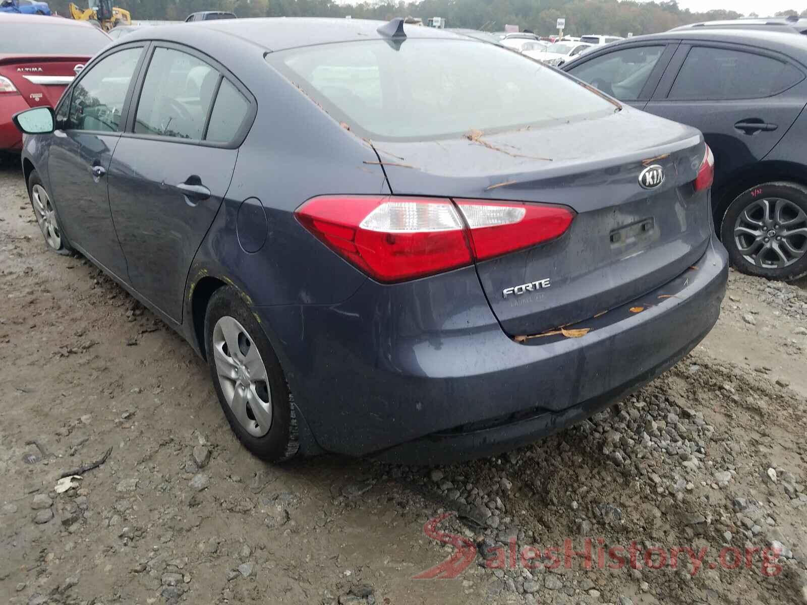 KNAFK4A67G5613189 2016 KIA FORTE