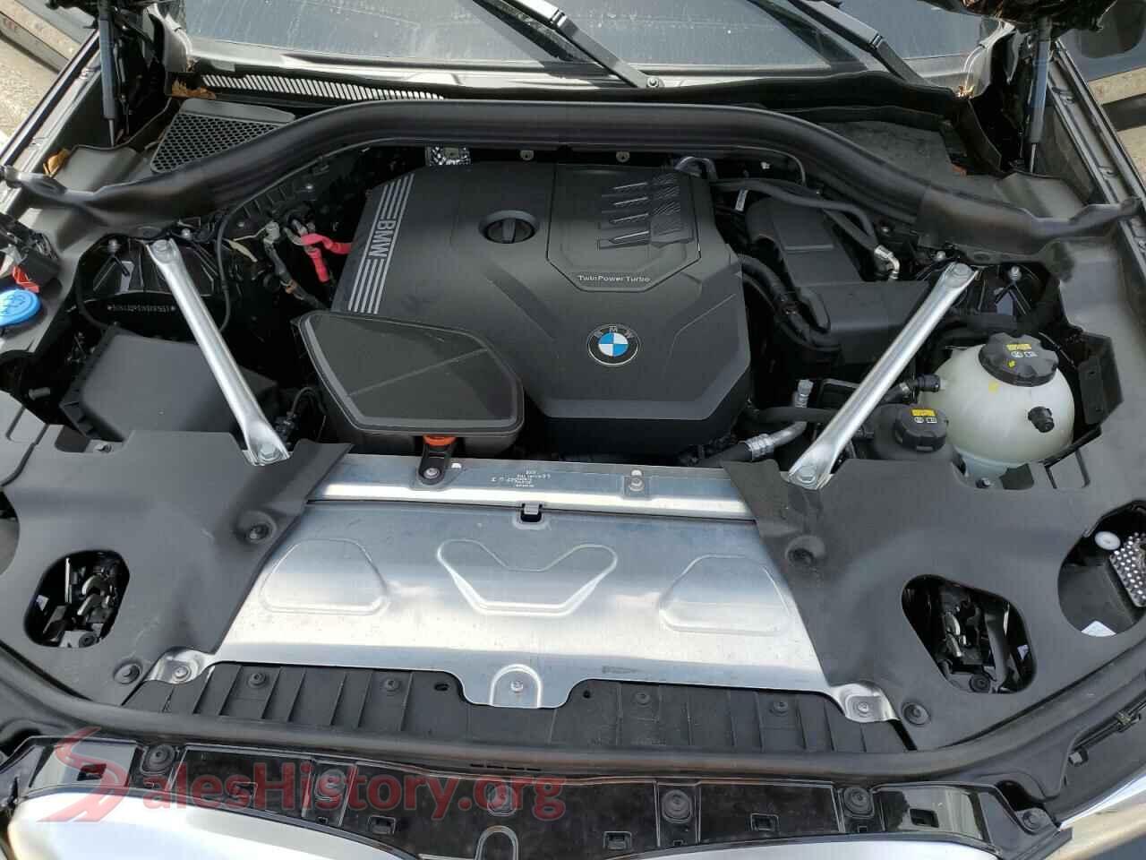 2022 BMW X3 VIN 5UX43DP01N9K81653, engine bay