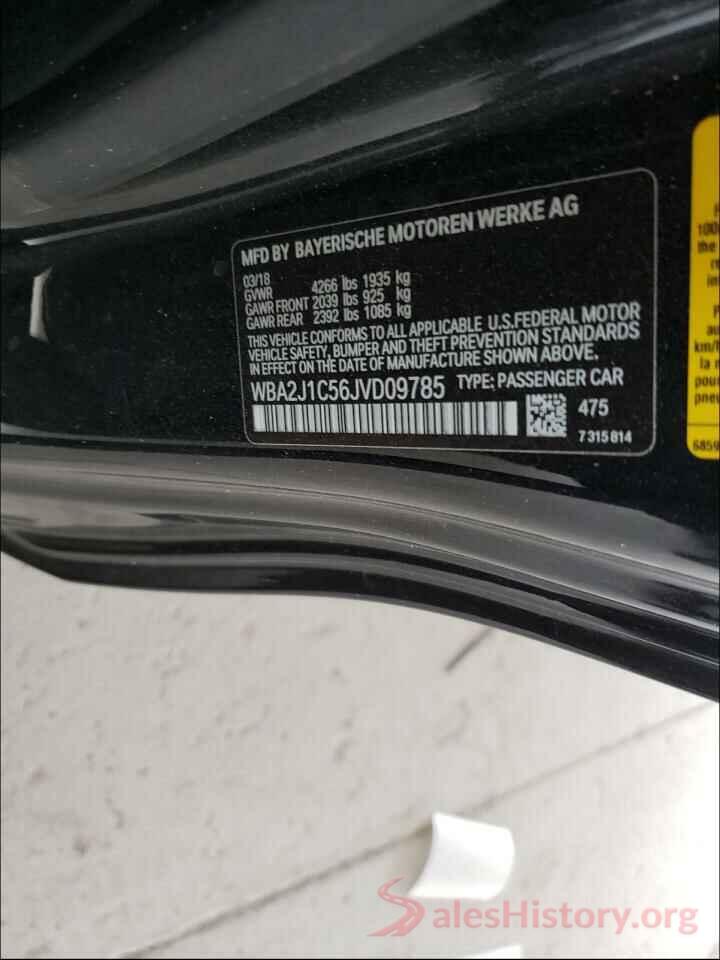 WBA2J1C56JVD09785 2018 BMW 2 SERIES