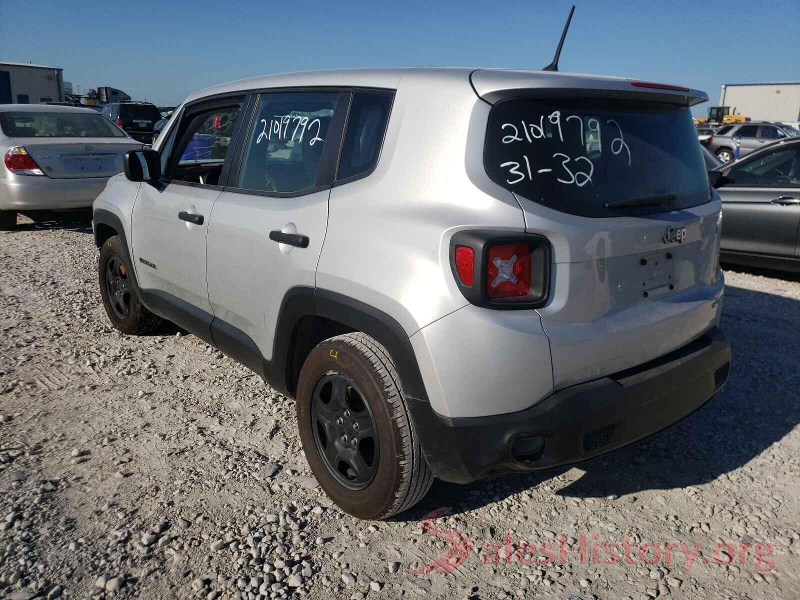 ZACCJAAB3HPF23454 2017 JEEP RENEGADE