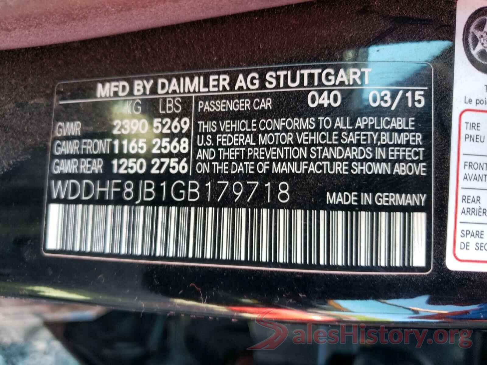 WDDHF8JB1GB179718 2016 MERCEDES-BENZ E-CLASS