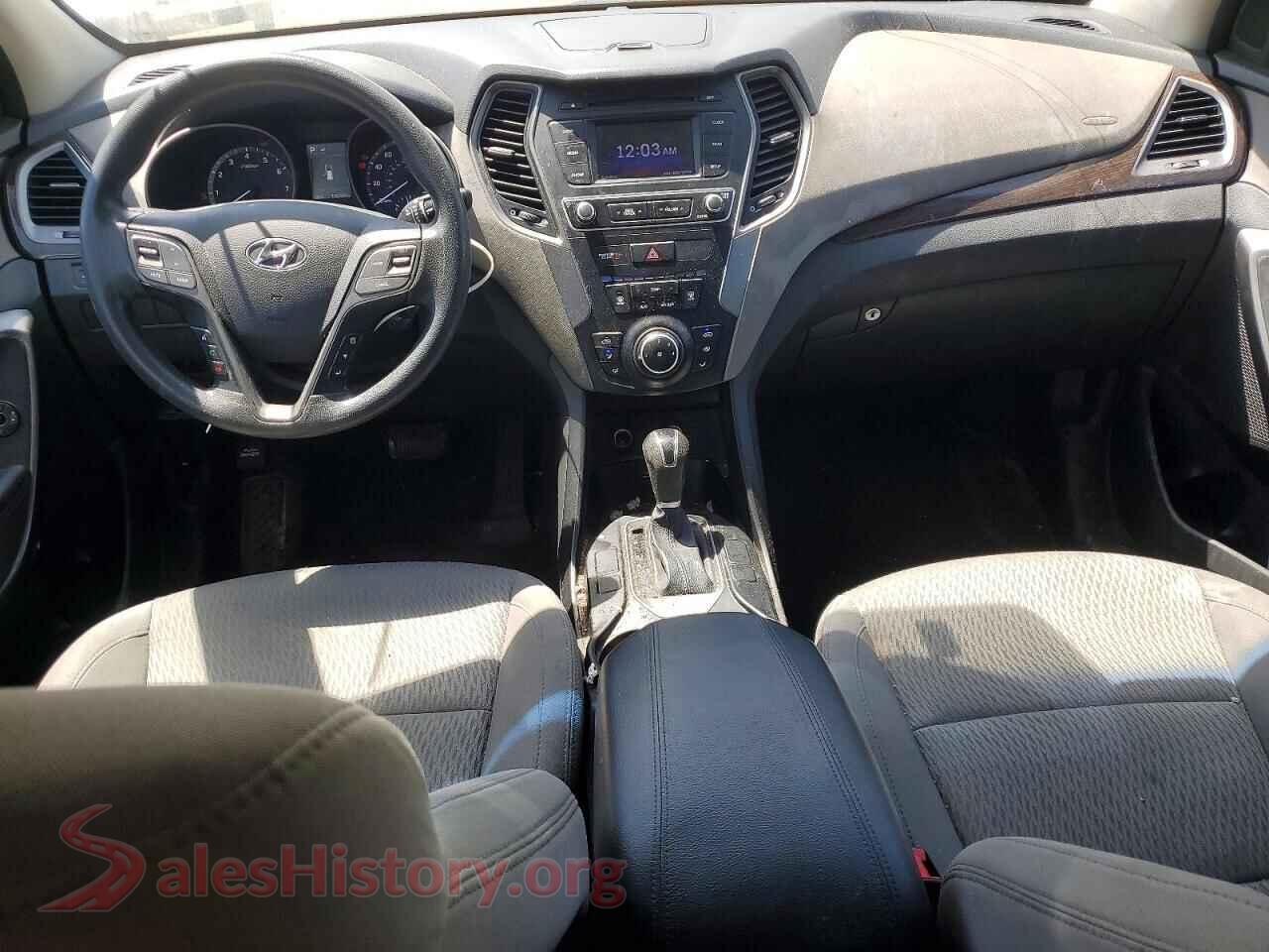 2018 HYUNDAI SANTA FE VIN 5NMZTDLB9JH083495, interior dashboard