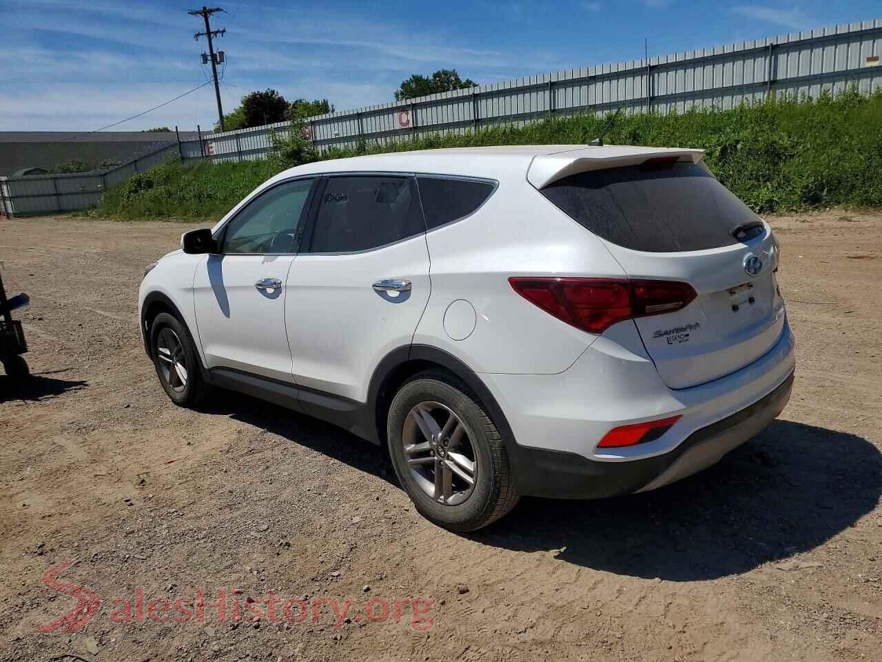 2018 HYUNDAI SANTA FE VIN 5NMZTDLB9JH083495, front view