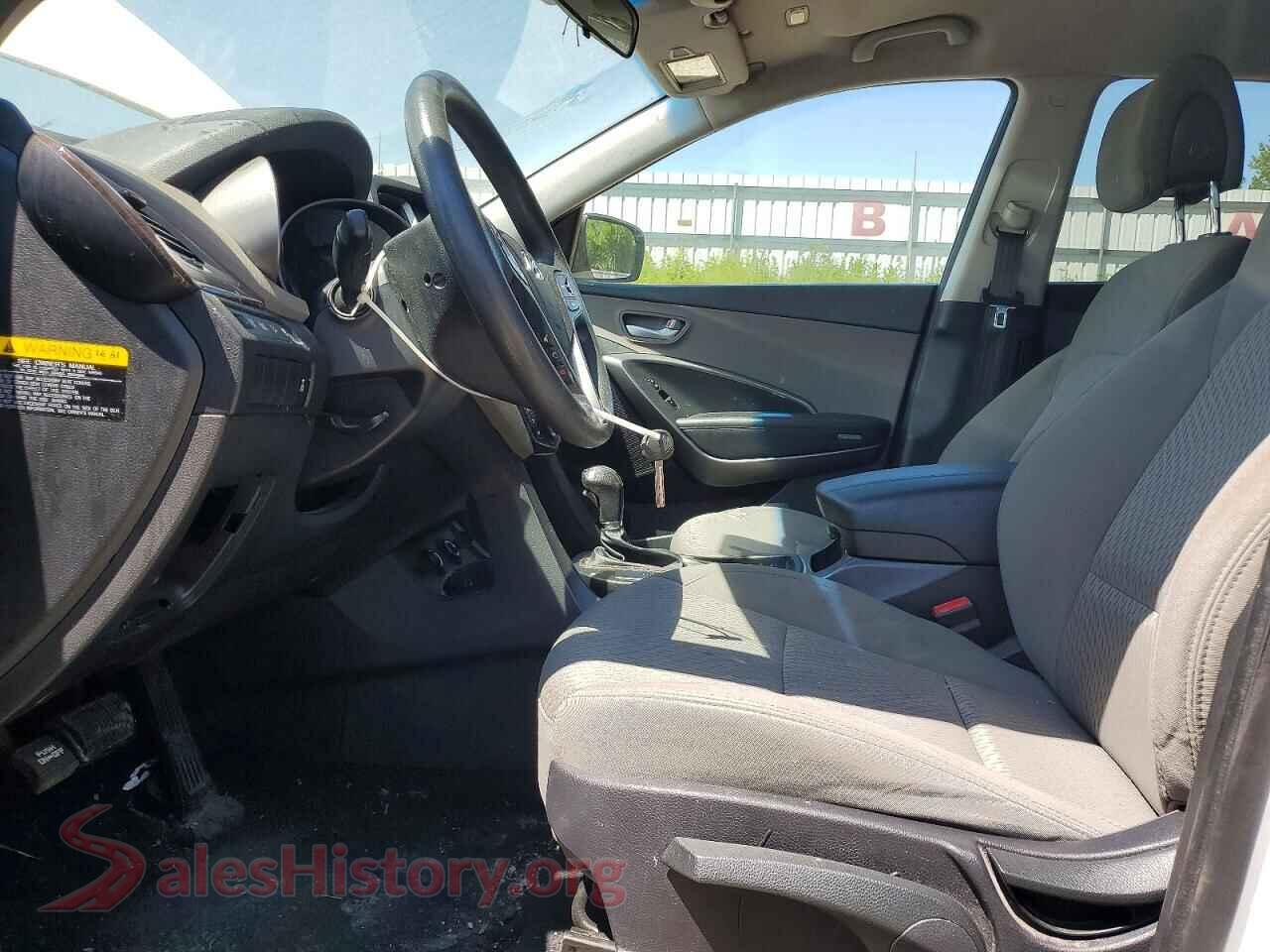 2018 HYUNDAI SANTA FE VIN 5NMZTDLB9JH083495, engine bay