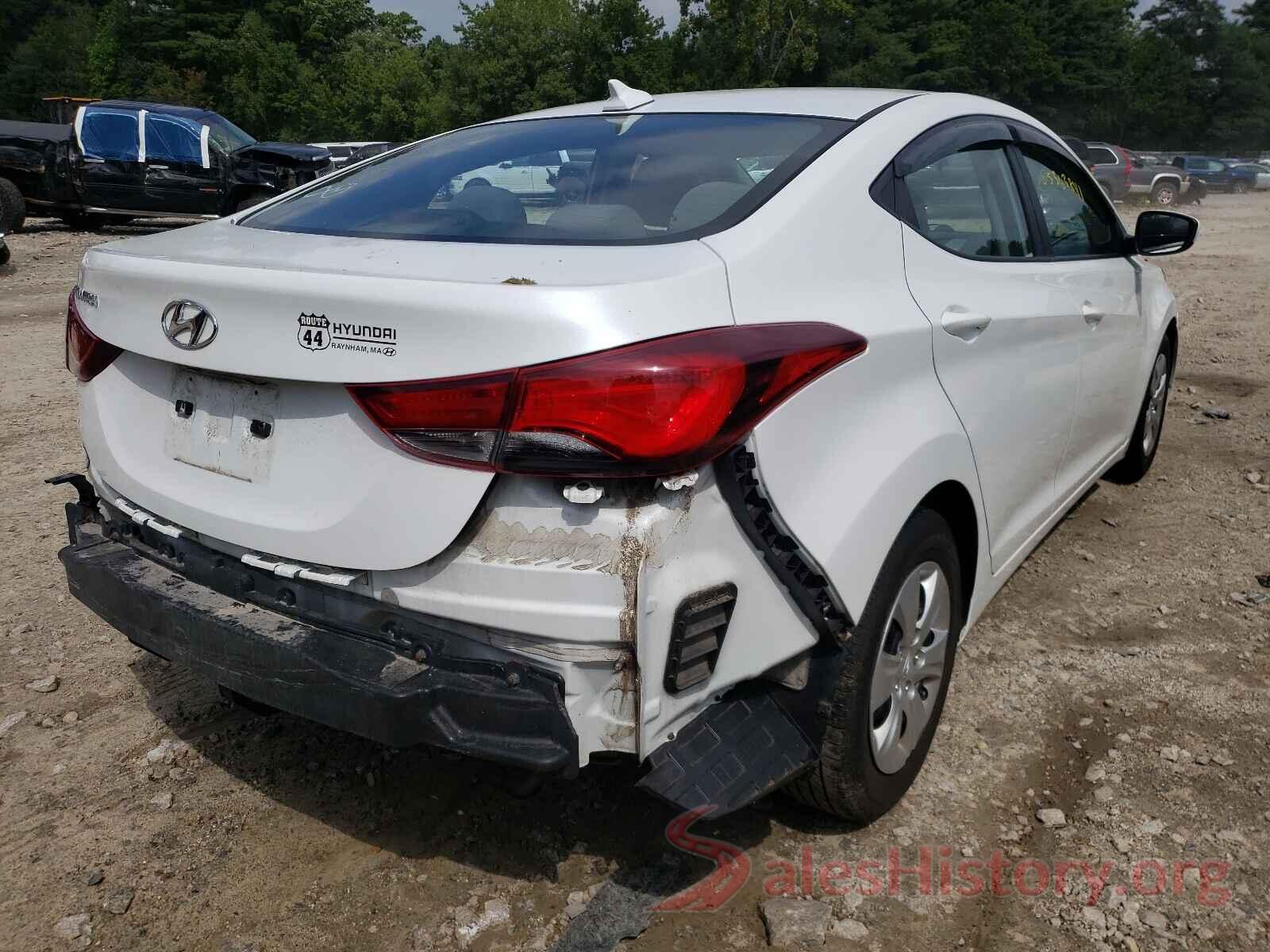 5NPDH4AE2GH742750 2016 HYUNDAI ELANTRA