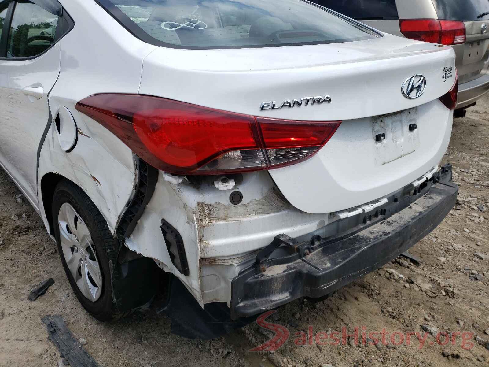 5NPDH4AE2GH742750 2016 HYUNDAI ELANTRA