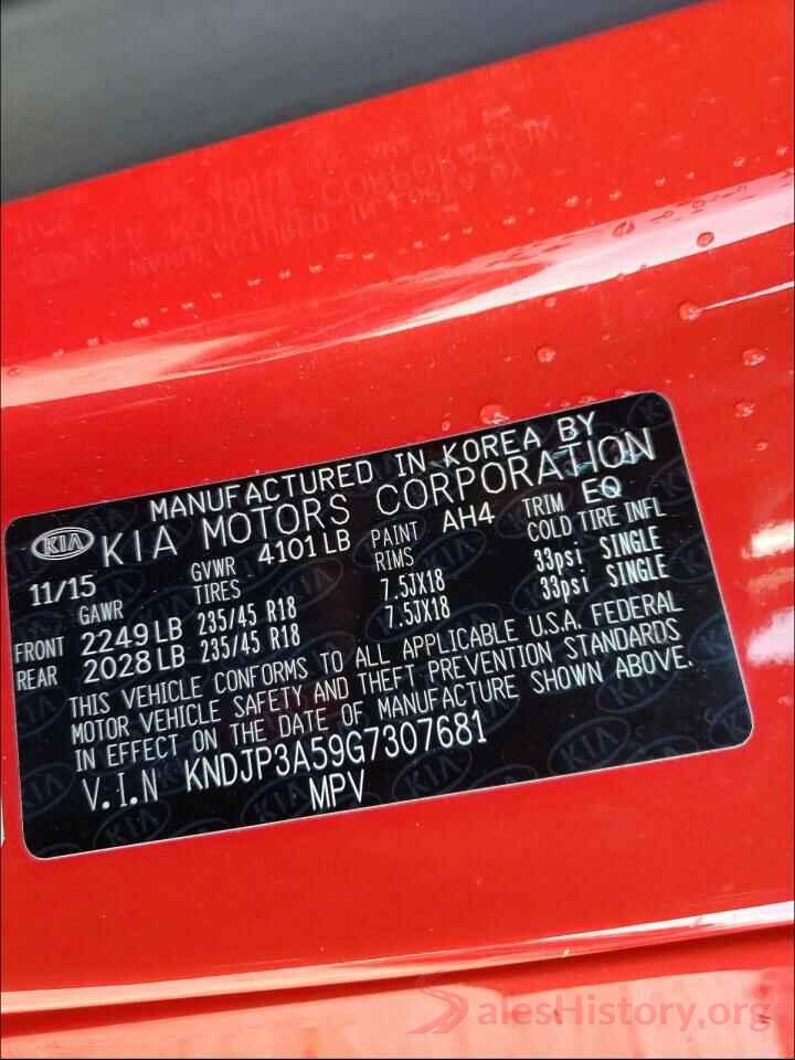 KNDJP3A59G7307681 2016 KIA SOUL