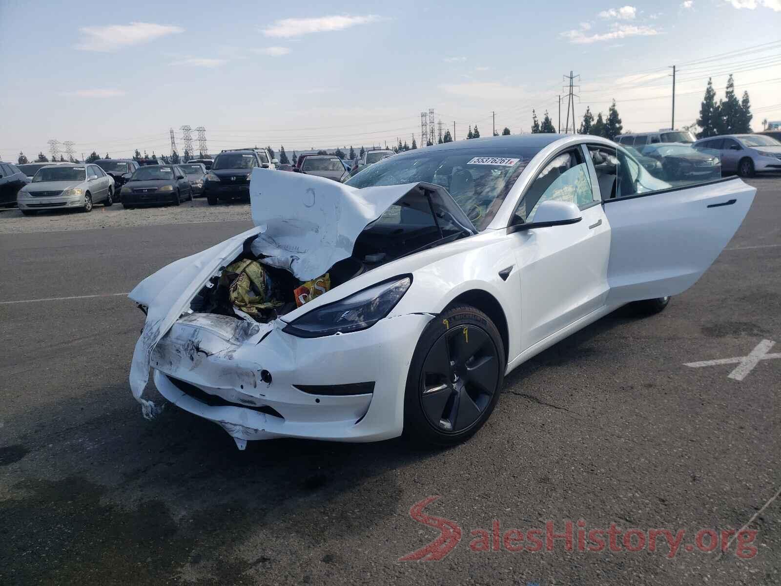 5YJ3E1EA3MF877885 2021 TESLA MODEL 3