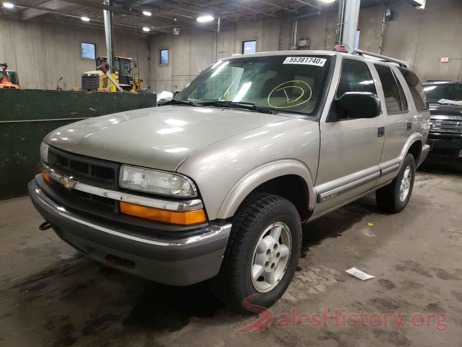 1GNDT13W11K238208 2001 CHEVROLET BLAZER