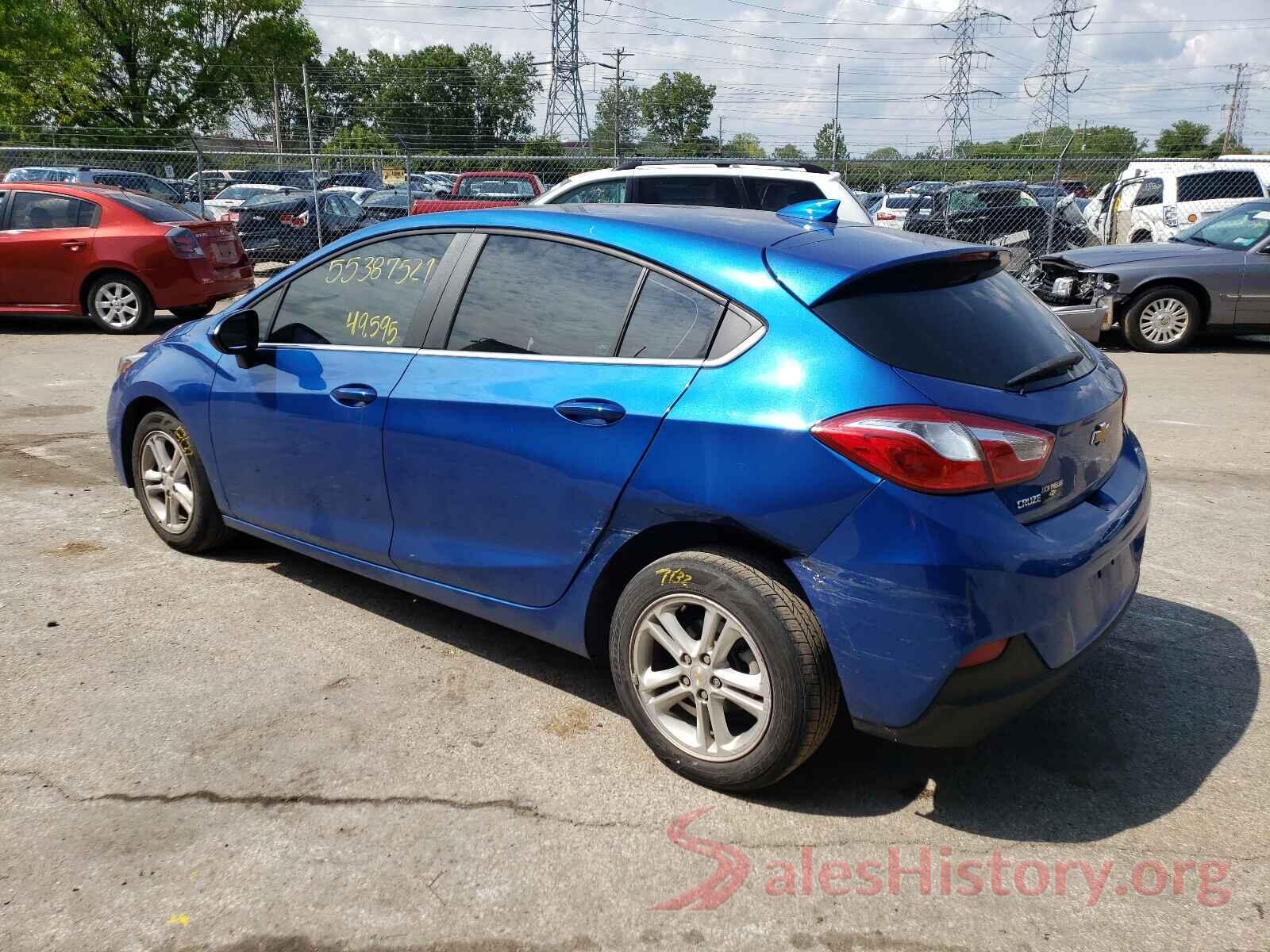 3G1BE6SM3JS567884 2018 CHEVROLET CRUZE