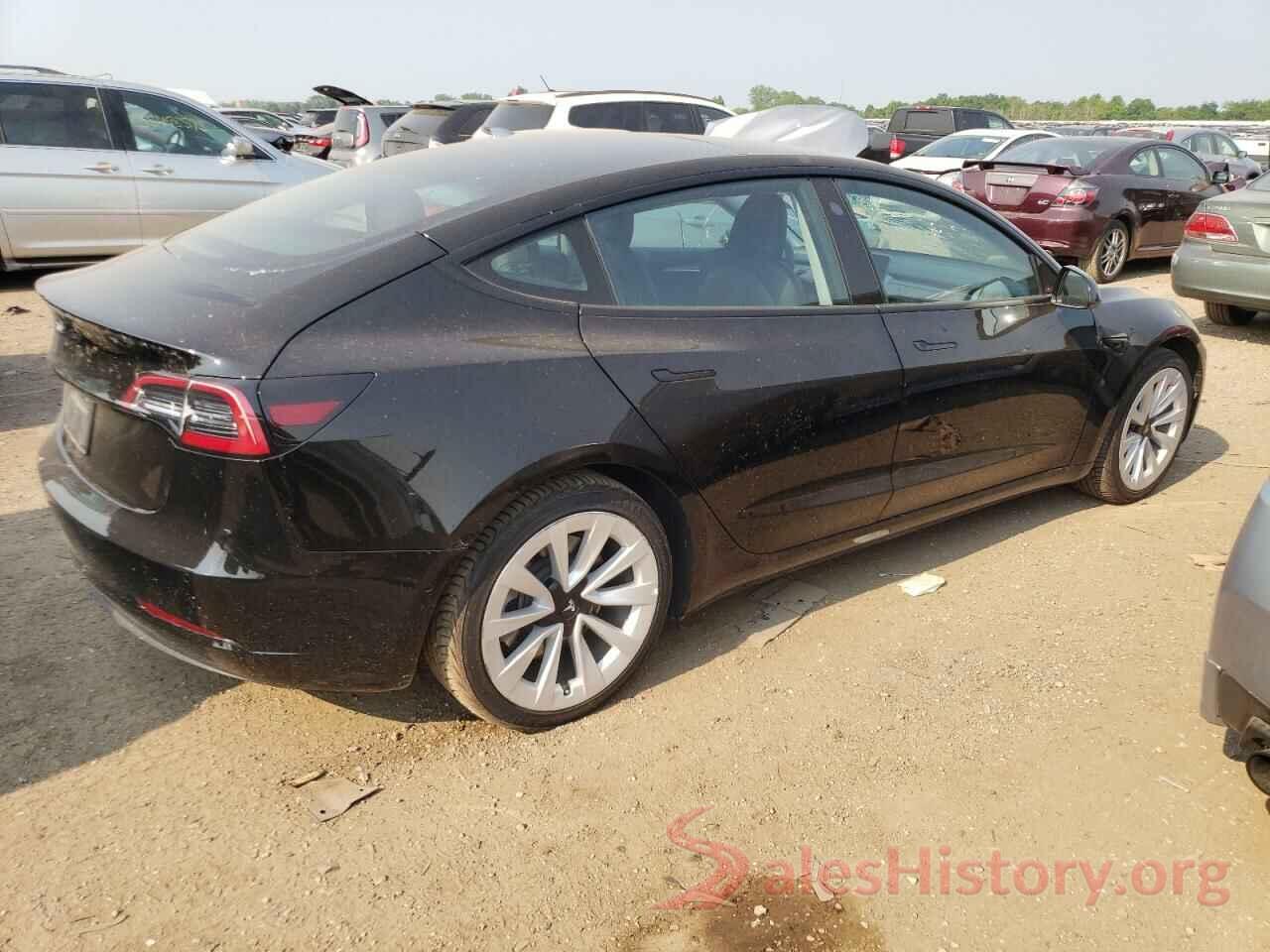 5YJ3E1EA7NF290817 2022 TESLA MODEL 3